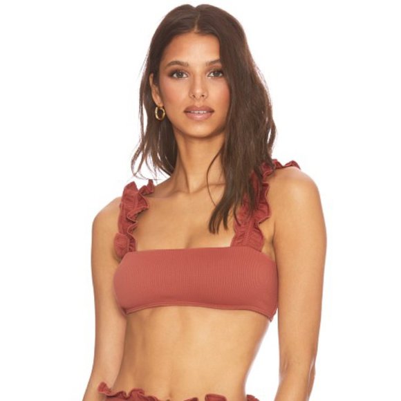Beach Riot Other - NEW Beach Riot Madeline Ruffle Strap Bikini Top